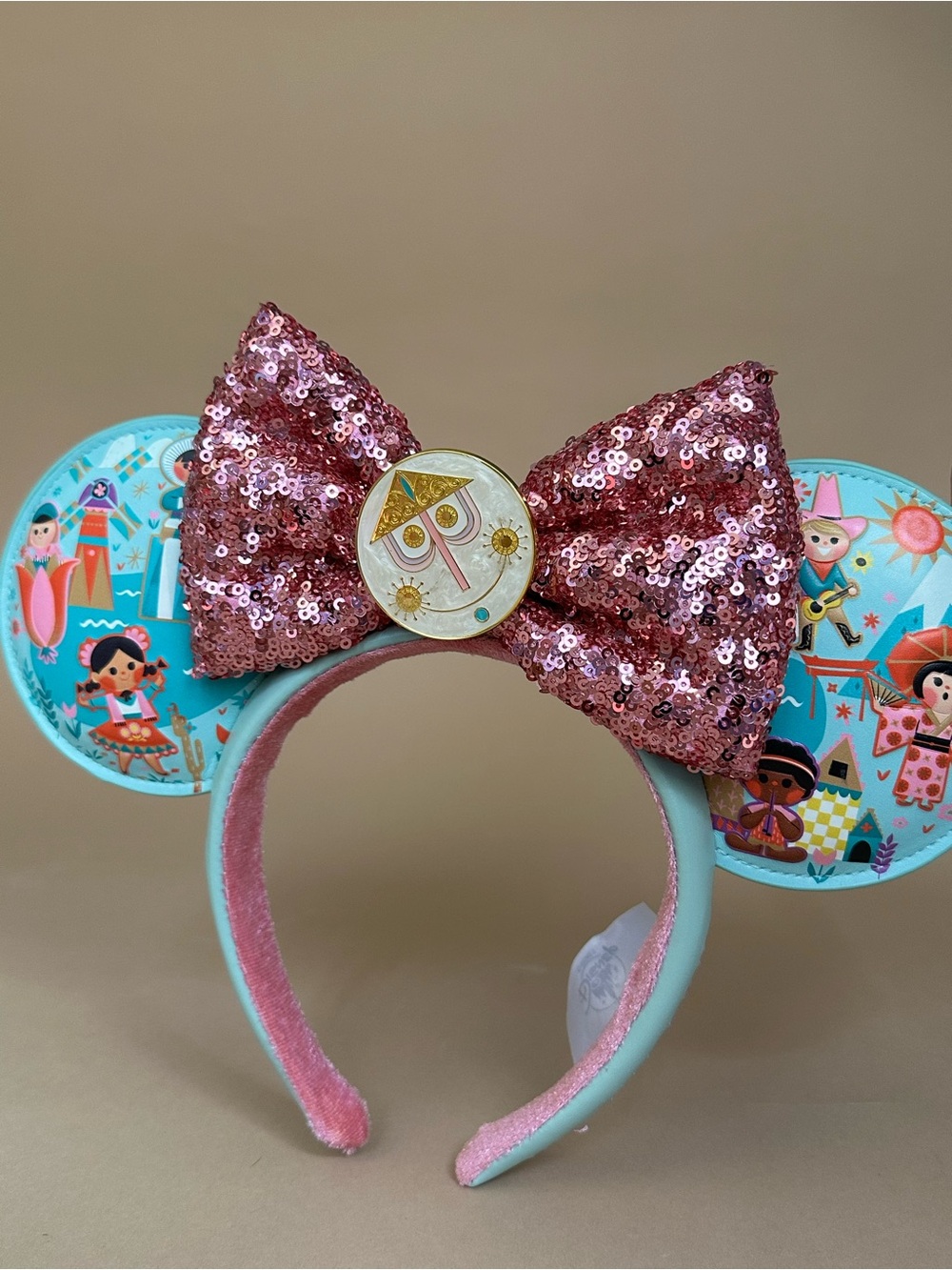 Authentic Disney Parks It’s a Small World Minnie Mouse Ears